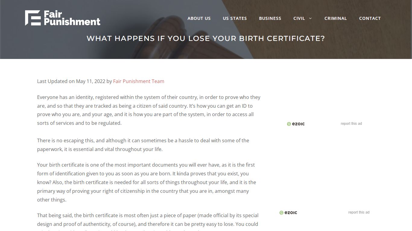 What Happens If You Lose Your Birth Certificate?